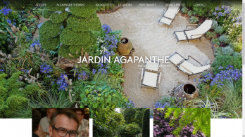 Jardin agapanthe Site vitrine, 5 langues différentes